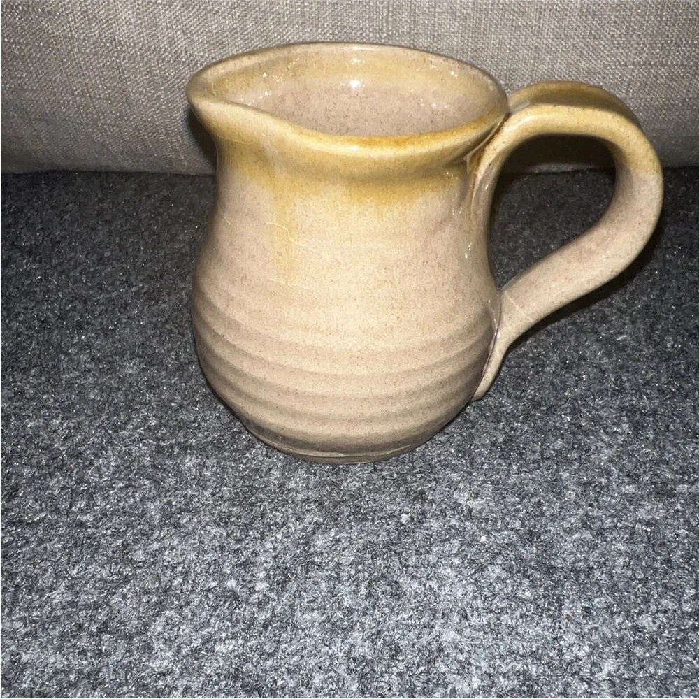 Vtg Uglies Mug Pottery Hand Crafted Funky Face Small Folk art Unique - Picture 2 of 6